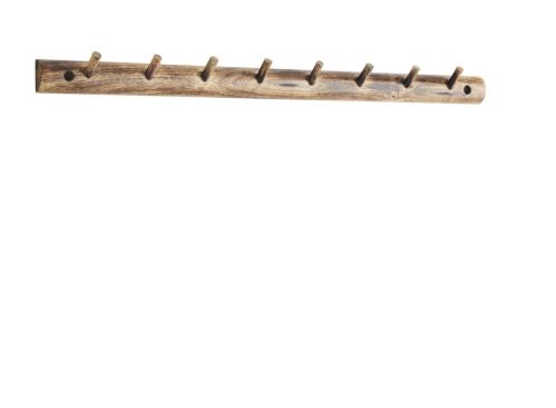 Hängare i Trä med 8 Runda Knoppar - 69 cm - www.frokenfraken.se