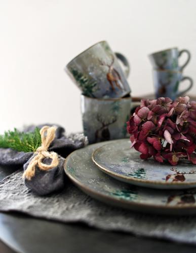 Tallrik - Hjort/Winter - Ø21 cm - www.frokenfraken.se