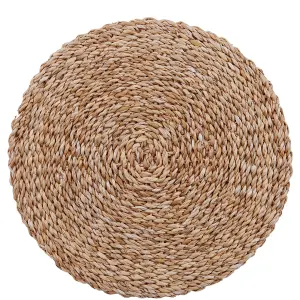 Bordstablett - Rund natur - Sea Grass - 40 cm - www.frokenfraken.se