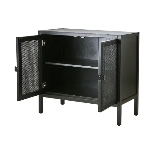 Skåp - Svart - 80 x 75 x 40 cm - www.frokenfraken.se