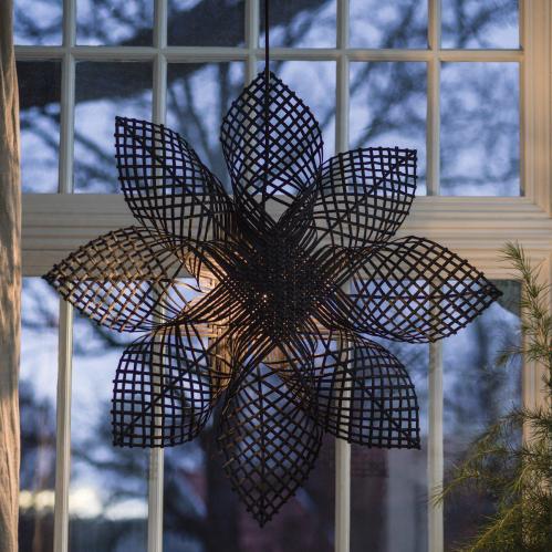 Adventsstjärna - Anna Star - Rotting/Svart - Ø82 cm - www.frokenfraken.se