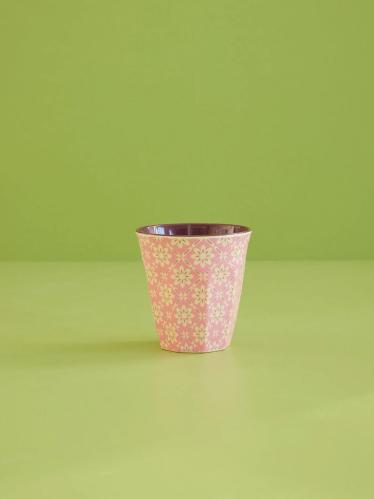 Mugg - Blommig - Melamin - Kort - 250 ml - www.frokenfraken.se