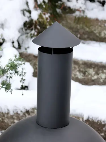 Eldstad - Terrassvärmare - Svart - 94 x Ø50 cm - www.frokenfraken.se