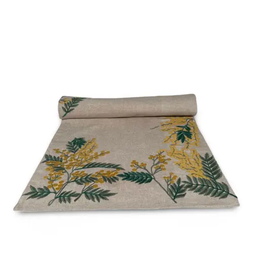 Löpare Taxus Gul - 140 x 40 cm - www.frokenfraken.se