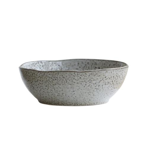 Skål - Rustik - Grå/Blå - Ø21.5 cm - www.frokenfraken.se