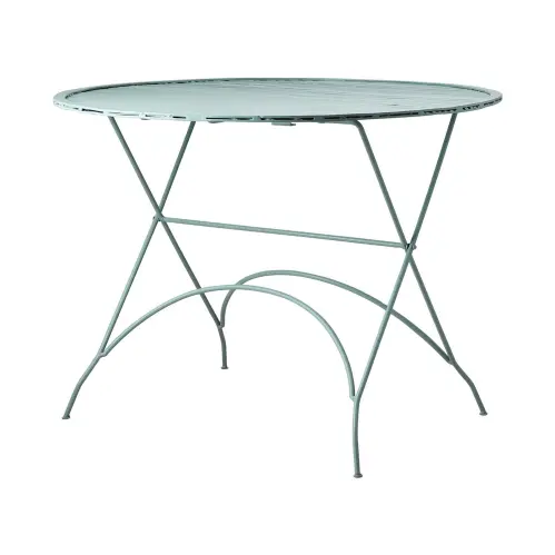 Trädgårdsbord - Cafébord Runt - Metall Celadon grön - Ø100 x 75 cm - www.frokenfraken.se