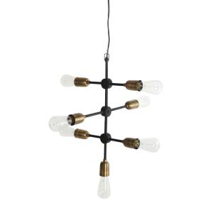 Lampa - Molecular - Svart/Mässing - 36 x 36 x 57 cm - www.frokenfraken.se