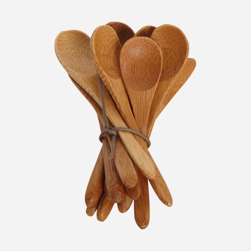 Skedar - Bambu - 12 st - 9 cm - www.frokenfraken.se