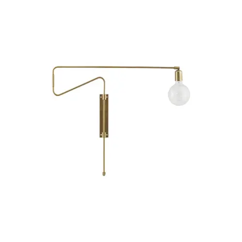 Vägglampa - Swing - Mässing - 70 cm - www.frokenfraken.se