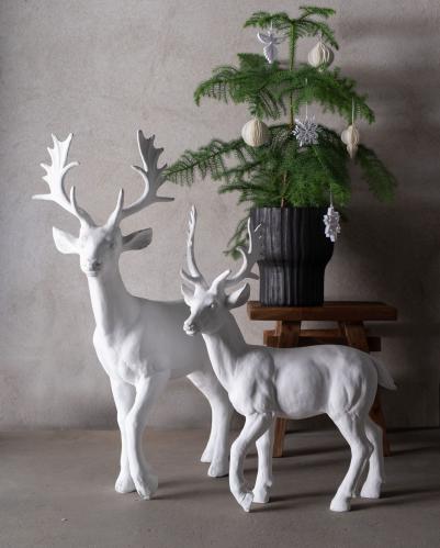 Hjort - Vit - 56 x 22 x 75 cm - www.frokenfraken.se