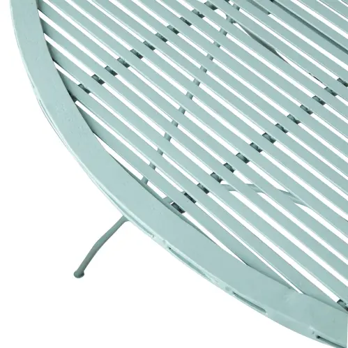 Trädgårdsbord - Cafébord Runt - Metall Celadon grön - Ø100 x 75 cm - www.frokenfraken.se