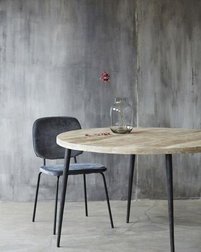 Matbord Club - Mangroträ/Järn - Rund - 76 x Ø130 cm - www.frokenfraken.se