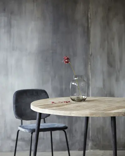 Matbord Club - Mangroträ/Järn - Rund - 76 x Ø130 cm - www.frokenfraken.se