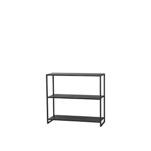 Hylla - Svart - 100 x 35 x 90 cm - www.frokenfraken.se