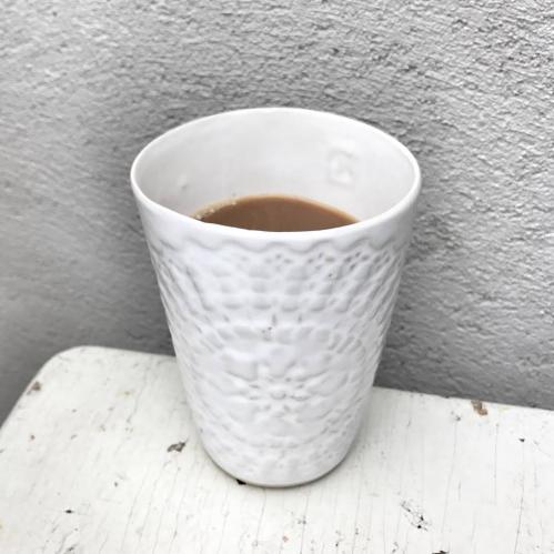 Mugg - Ethnic - Svart med spetsmönster - www.frokenfraken.se