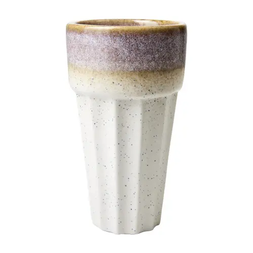 Mugg L - Costa - Elfenben/senapsgul - Ø8 x 14 cm - www.frokenfraken.se