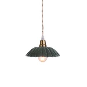 Taklampa Ingrid Mörkgrön Liten - Ø 16,5 x 3,5 cm - www.frokenfraken.se