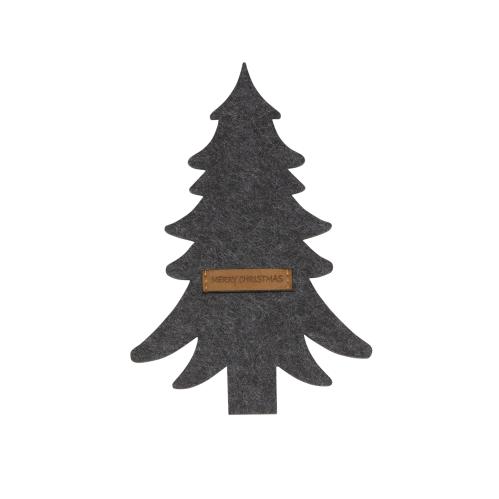 Bestickhållare - 4st Granar - MERRY - MÖRKGRÅ - 24 CM - www.frokenfraken.se