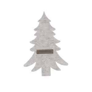 Bestickhållare - 4st Granar - MERRY - SAND - 24 CM - www.frokenfraken.se