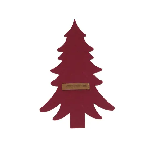 Bestickhållare - 4st Granar - MERRY - RÖD - 24 CM - www.frokenfraken.se