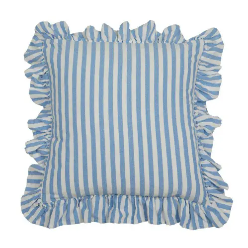 Kuddfodral Volang - Svea Ljusblå - 45 x 45cm - www.frokenfraken.se