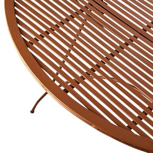 Trädgårdsbord - Cafébord Runt - Metall Dimorange - Ø100 x 75 cm - www.frokenfraken.se