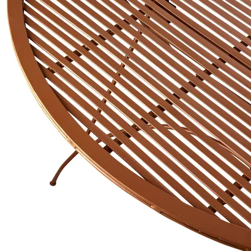 Trädgårdsbord - Cafébord Runt - Metall Dimorange - Ø100 x 75 cm - www.frokenfraken.se