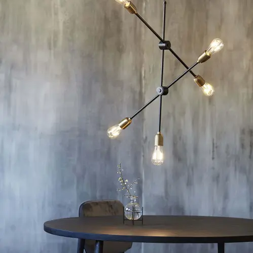 Lampa - Molecular - Svart/Mässing - 78 x 68 cm - www.frokenfraken.se