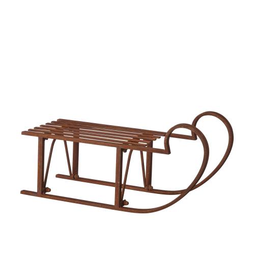 Släde - Rost - 61 x 24 x 29 cm - www.frokenfraken.se