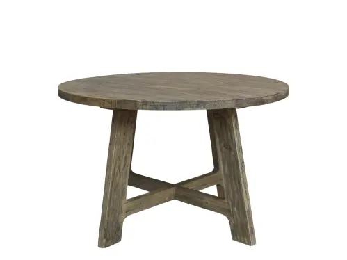 Köksbord - Runt - Brungrått - Ø120 cm - www.frokenfraken.se