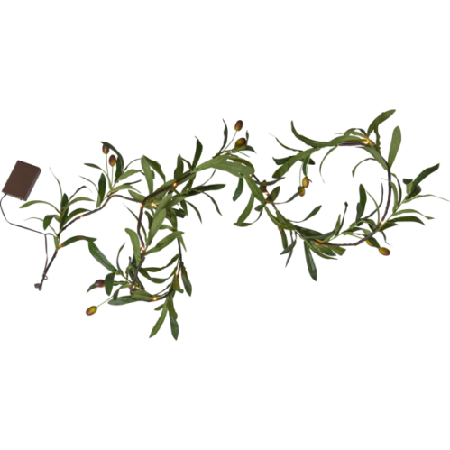 Ljusgirlang - Oliv - Inomhus & Utomhus - 180 cm - www.frokenfraken.se