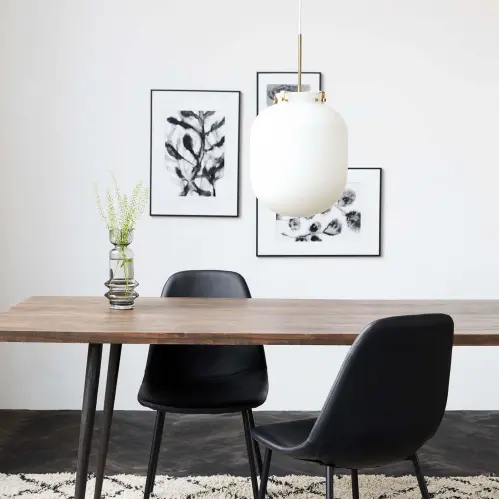 Lampa - Ball - Vit - 35 x 30 cm - www.frokenfraken.se
