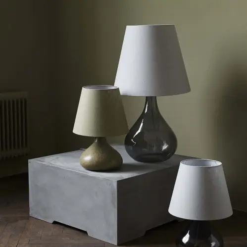Lampskärm - Illy - Grå - 27 x 34 cm - www.frokenfraken.se