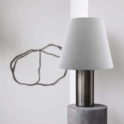 Lampfot - Bakora - Antik metallisk - 52 x 17 cm - www.frokenfraken.se