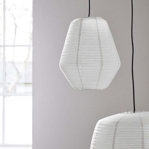 Lampskärm - Bidar - Vit - 42 x 36 cm - www.frokenfraken.se