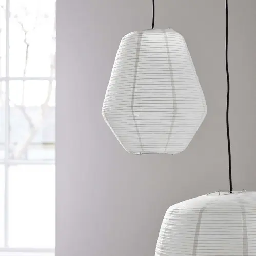 Lampskärm - Bidar - Vit - 42 x 36 cm - www.frokenfraken.se