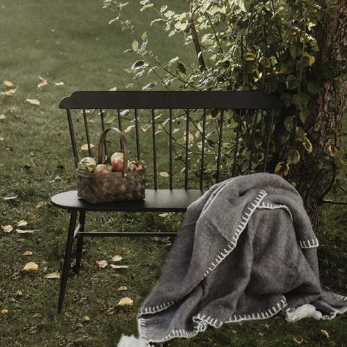 Soffa - Trädgårdsoffa - Svart - 100 cm - www.frokenfraken.se