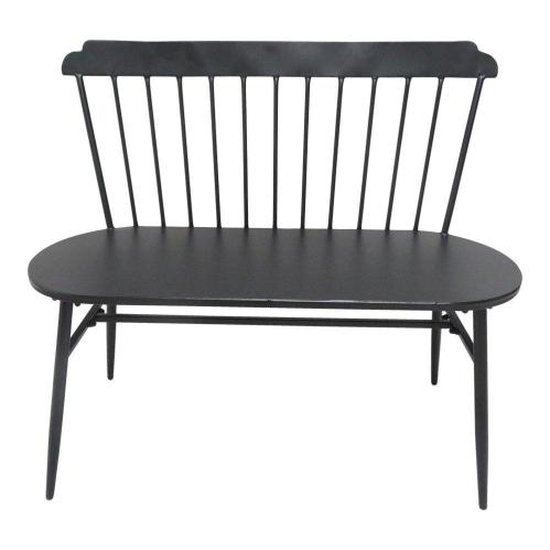 Soffa - Trädgårdsoffa - Svart - 100 cm - www.frokenfraken.se