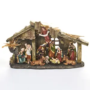 Julkrubba - Religiösa figurer - 11 st - www.frokenfraken.se