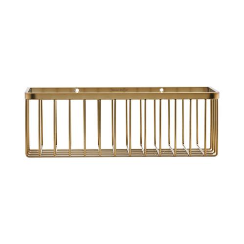Korg - Badrumshylla - Mässing - House Doctor - 28 x 11 cm - www.frokenfraken.se