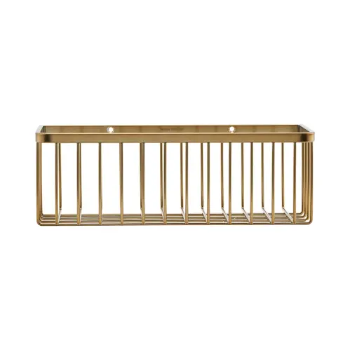 Korg - Badrumshylla - Mässing - House Doctor - 28 x 11 cm - www.frokenfraken.se