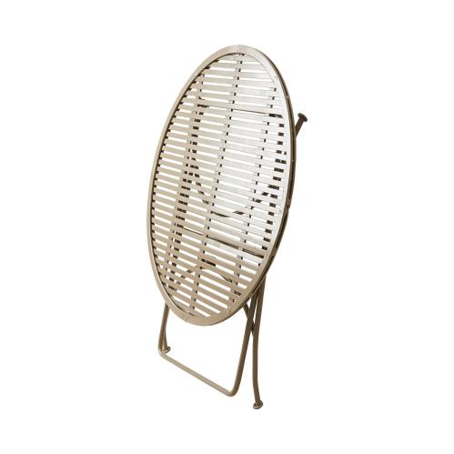 Trädgårdsbord - Runt - Metall Beige - Ø61 x 50 cm - www.frokenfraken.se