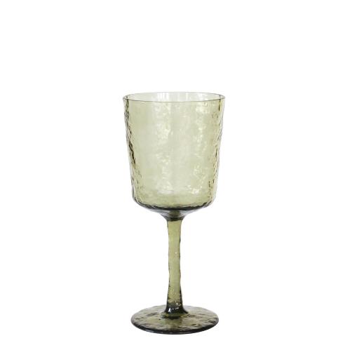 Vinglas - Plast - Hamrad - Grön - 19 cm - www.frokenfraken.se