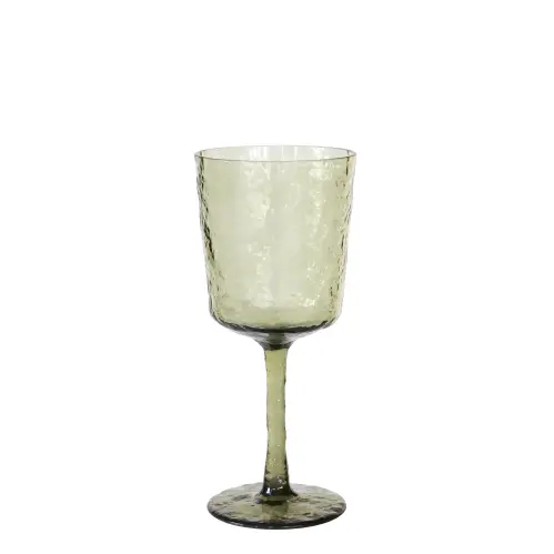 Vinglas - Plast - Hamrad - Grön - 19 cm - www.frokenfraken.se