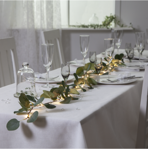 Ljusslinga - eucalyptus - 20 lampor - 180 cm - www.frokenfraken.se