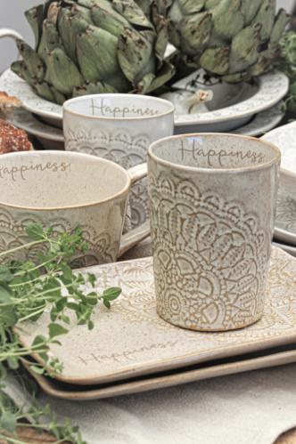 Mugg - Happiness - Caramel - Bidra till Barncancerfonden - www.frokenfraken.se