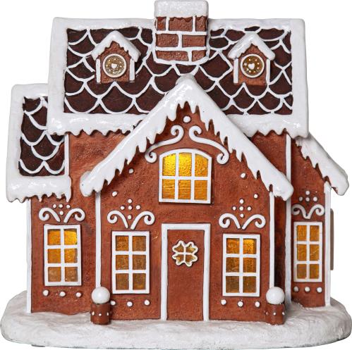 Pepparkakshus med belysning - 24 x 26 cm - www.frokenfraken.se
