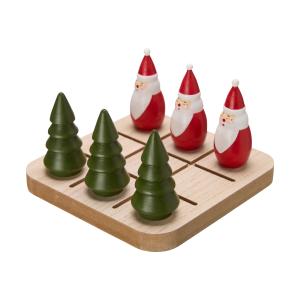 Brädspel - Tre i rad - Tomte - 15 x 15 cm - www.frokenfraken.se