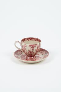 Espressokopp med fat - Röd - Ø6,5 cm - www.frokenfraken.se