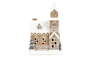 Lykta - Pepparkakshus - LED - 14 x 12 x 21 cm - www.frokenfraken.se